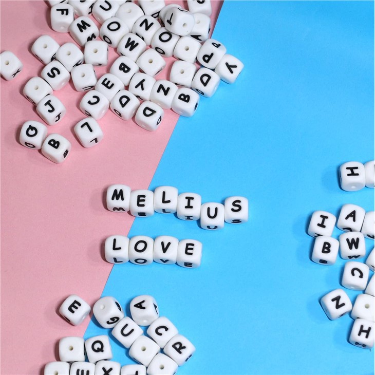 Silicone Letter Beads